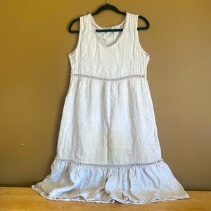 Valentina Naldi Dress - Made in Italy 100% Linen - Size M